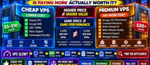 Cheap VPS vs Premium VPS CPU RAM NVMe Performance Reliability and Cost Compared