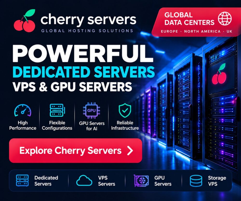 CherryServer POWERFUL DEDICATED SERVERS VPS&GPU SERVERS