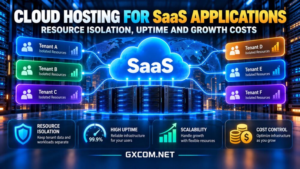 面向 SaaS 应用程序的云托管服务，具备多租户资源隔离、正常运行时间监控及基础设施扩展成本管理功能