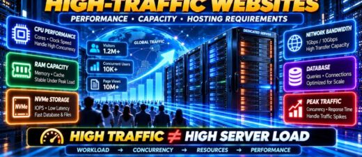 Dedicated Server for High-Traffic Websites Comparing CPU RAM NVMe Bandwidth and Server Capacity