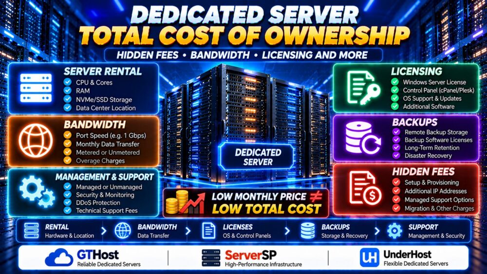Dedicated Server Total Cost of Ownership Including Bandwidth Licensing Backups and Hidden Fees