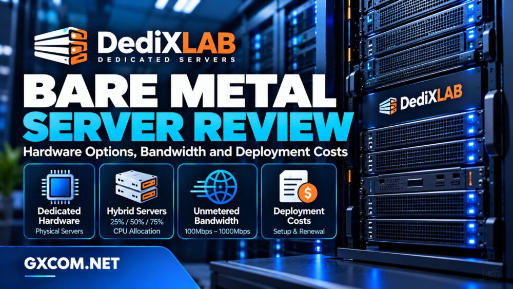 DediXLAB 裸机服务器评测:涵盖硬件选项、混合服务器、带宽及部署成本