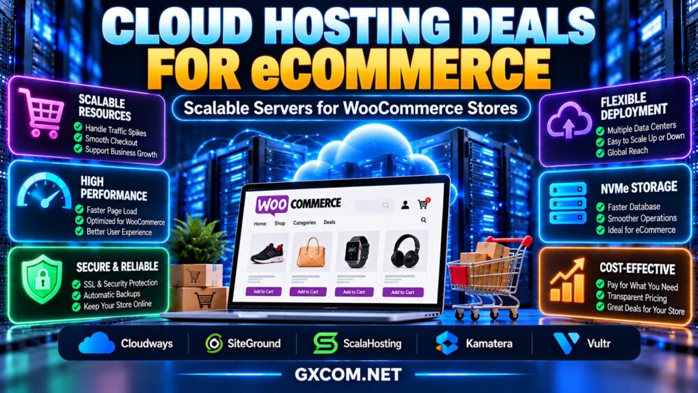 Cloud Hosting Deals for eCommerce: Scalable Servers for WooCommerce Stores