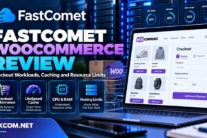 FastComet WooCommerce 主机评测：涵盖结账工作负载、缓存、CPU 和内存资源限制
