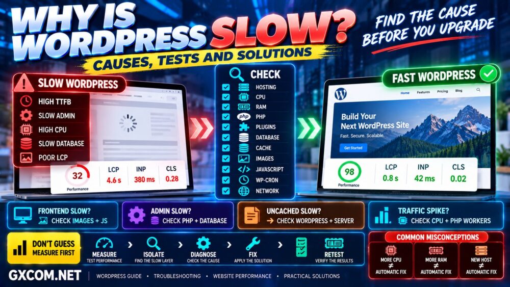 How to Fix a Slow WordPress Website Causes Tests and Solutions