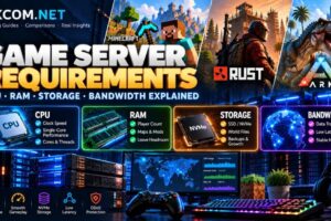 Game server requirements for CPU, RAM, NVMe storage and bandwidth