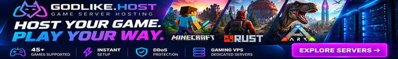 Godlike.Host Game Server Hosting – Minecraft, Rust, ARK, Gaming VPS and Dedicated Servers