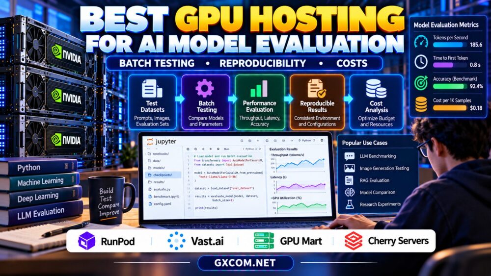 Best GPU hosting for AI model evaluation comparing batch testing reproducibility and benchmarking costs