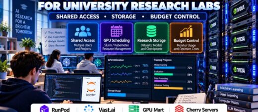 Best GPU servers for university research labs comparing shared GPU access research storage and budget control