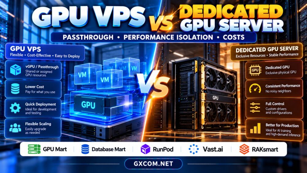 GPU VPS vs Dedicated GPU Server: Passthrough, Performance Isolation and Costs
