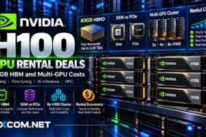 NVIDIA H100 GPU租赁方案：提供80GB HBM、SXM和PCIe版本，支持八张GPU的集群配置，并附租赁成本分析