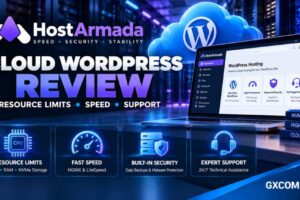 HostArmada 云端 WordPress 主机评测，涵盖 CPU 和内存资源限制、网站速度、LiteSpeed 以及技术支持
