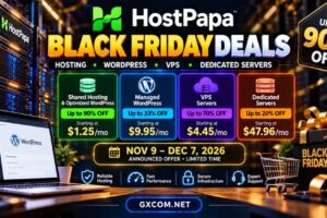 HostPapa Black Friday hosting deals with WordPress VPS and dedicated server discounts starting at $1.25 per month