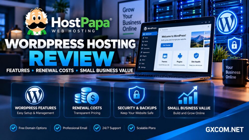 HostPapa WordPress Hosting review covering WordPress features, renewal costs, backups and small business value