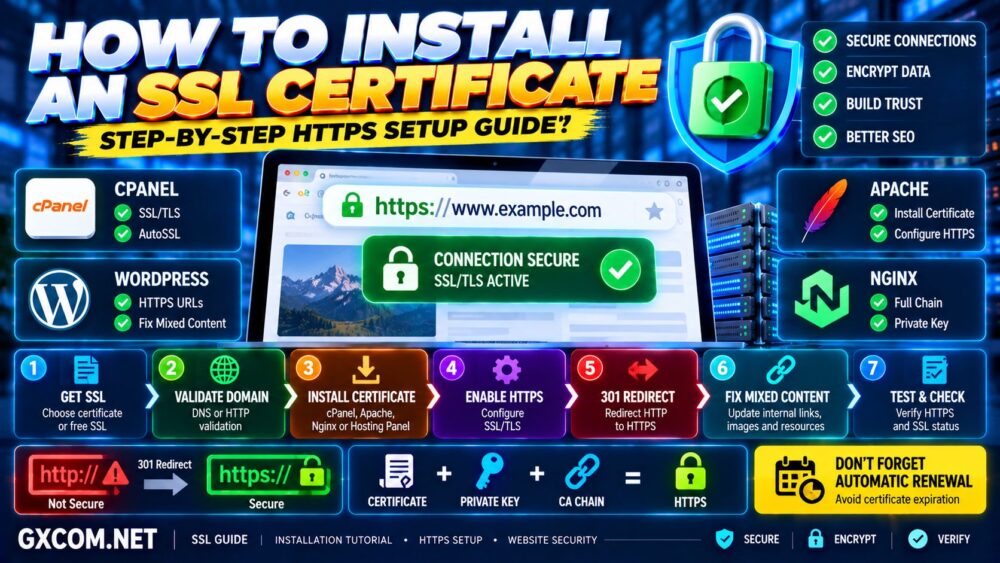 How to Install an SSL Certificate and Set Up HTTPS Step by Step