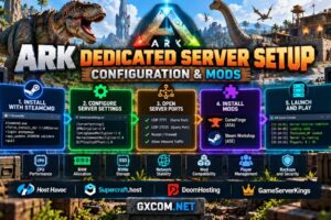 如何使用 SteamCMD、ASA 和 ASE 配置、CurseForge 模组、服务器端口以及游戏托管管理来搭建 ARK 专用服务器