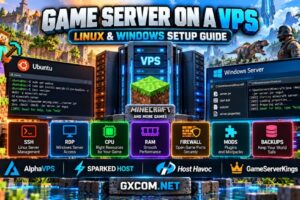 如何在搭载 Linux Ubuntu 或 Windows Server 的 VPS 上搭建游戏服务器，包括《我的世界》安装、防火墙配置、模组以及服务器管理
