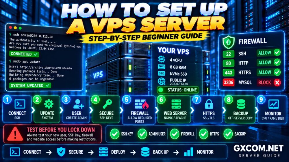 How to Set Up a VPS Server Step by Step for Beginners