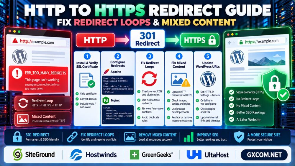 HTTP 到 HTTPS 重定向指南：解决重定向循环和混合内容问题
