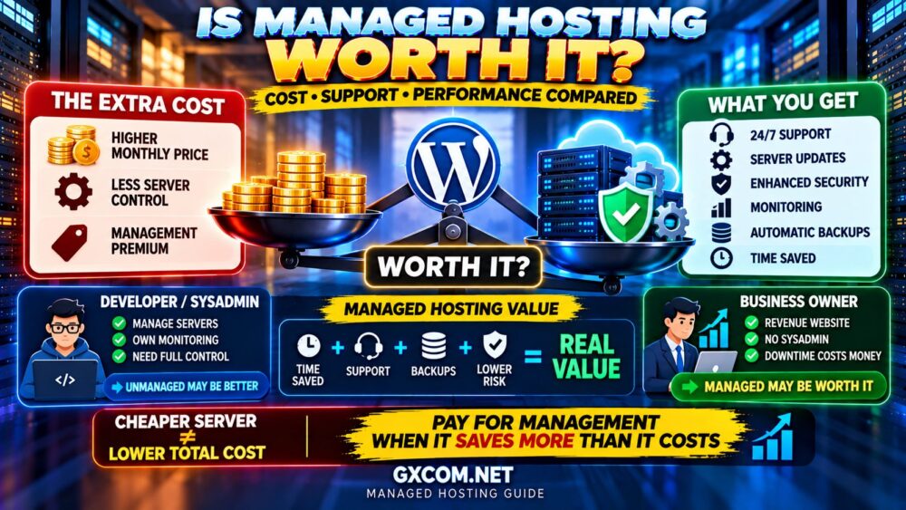 Is Managed Hosting Worth It Cost Support Performance Security and Management Compared
