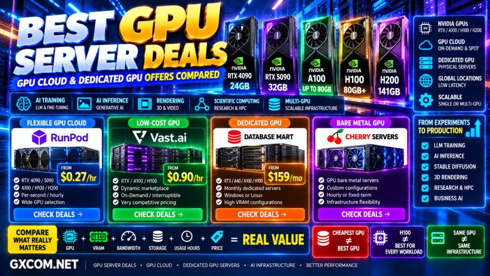 Best GPU Server Deals GPU Cloud and Dedicated GPU Offers Compared