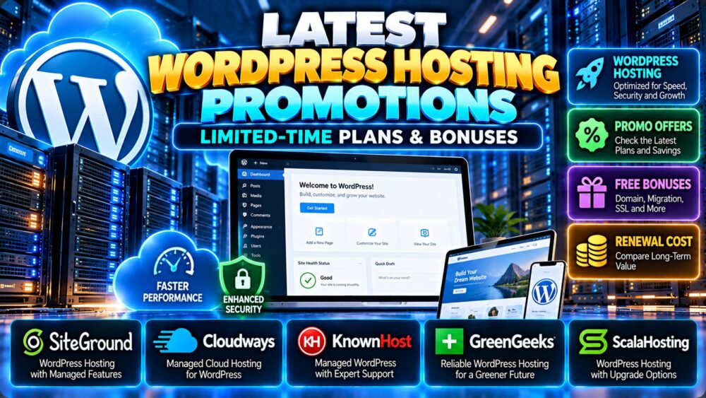 最新的 WordPress 主机促销活动：限时套餐和赠品