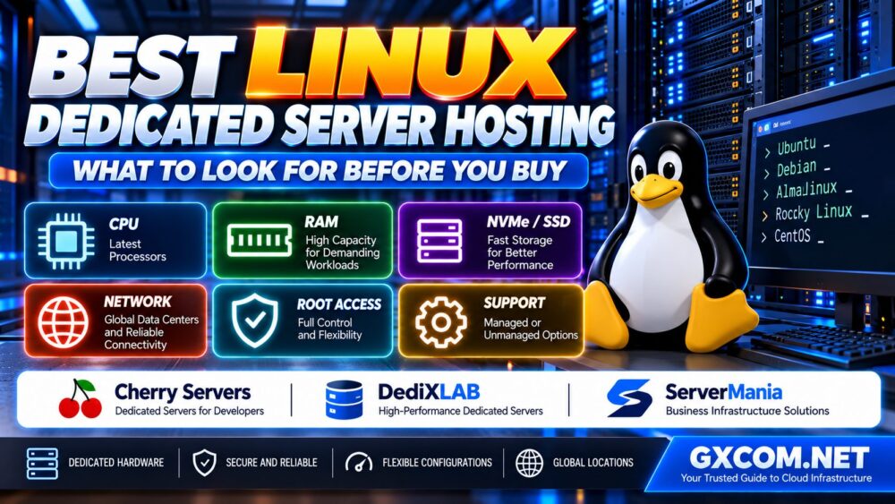 Best Linux Dedicated Server Hosting Comparison CPU RAM NVMe Linux Distributions Root Access and Provider Support