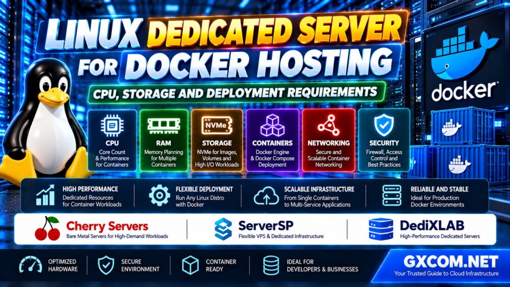 Linux Dedicated Server for Docker Hosting CPU RAM NVMe Storage Container Deployment and Security Requirements