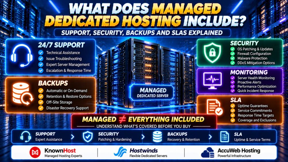 Managed Dedicated Hosting Support Security Backups Monitoring and SLA Features Explained