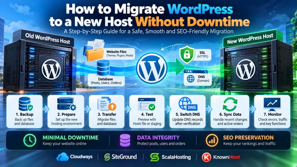 如何在不影响网站运行的情况下将 WordPress 迁移到新主机
