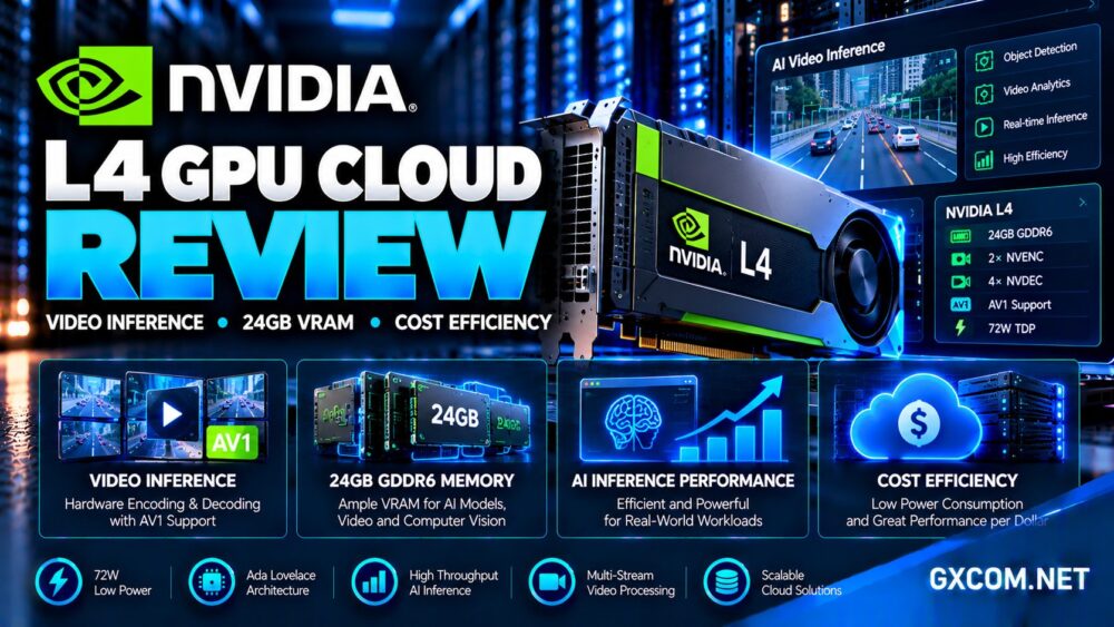 NVIDIA L4 GPU 云服务评测：对比 24GB GDDR6 内存、AV1 视频编码、AI 推理性能及云 GPU 成本效益