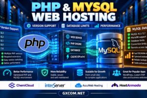 PHP 和 MySQL 网站托管：版本支持、数据库限制及性能