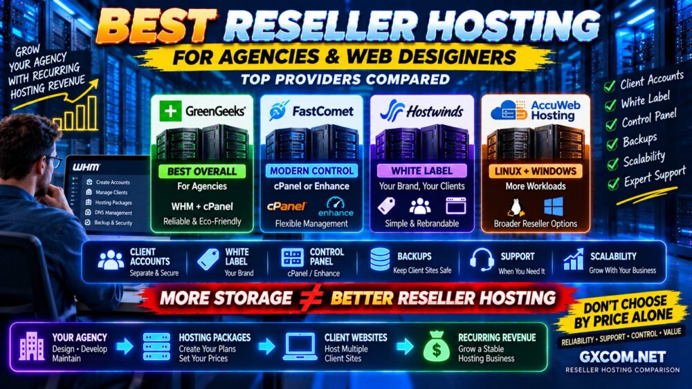 Best Reseller Hosting Providers for Agencies and Web Designers Compared