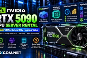 配备 32GB GDDR7 显存的 RTX 5090 GPU 服务器租赁：云托管按小时计费与专用服务器按月计费成本对比
