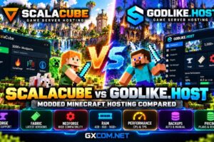 ScalaCube 与 Godlike.Host 模组版《我的世界》主机对比评测：涵盖 Forge、Fabric、内存、CPU 性能、模组包及备份功能