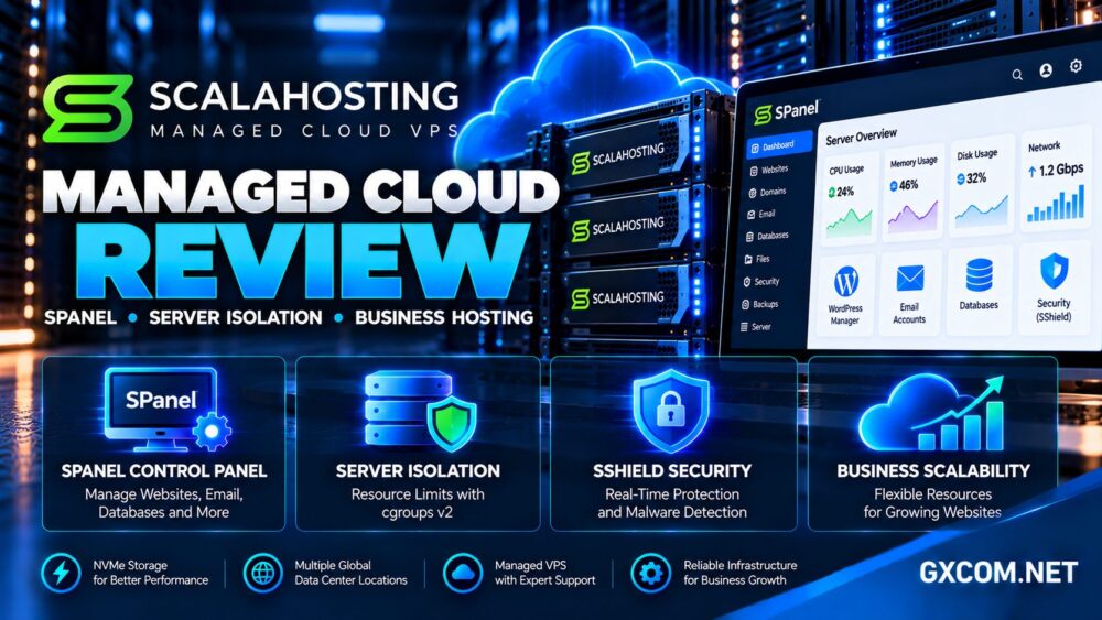 ScalaHosting 托管云评测：重点介绍 SPanel、云 VPS 资源隔离、SShield 安全功能以及企业级托管的可扩展性
