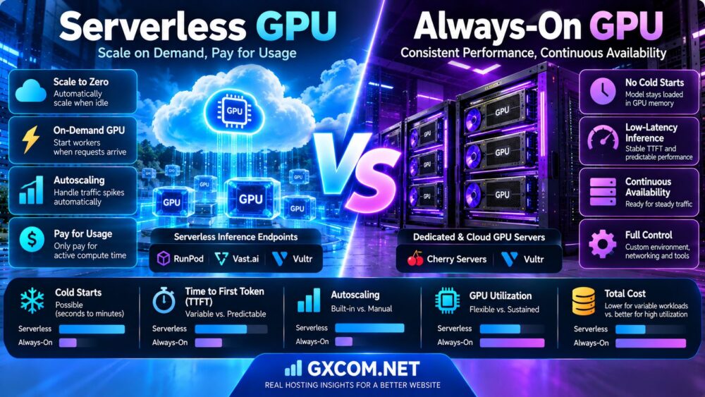 无服务器 GPU 与常驻 GPU：冷启动、大语言模型推理延迟及成本