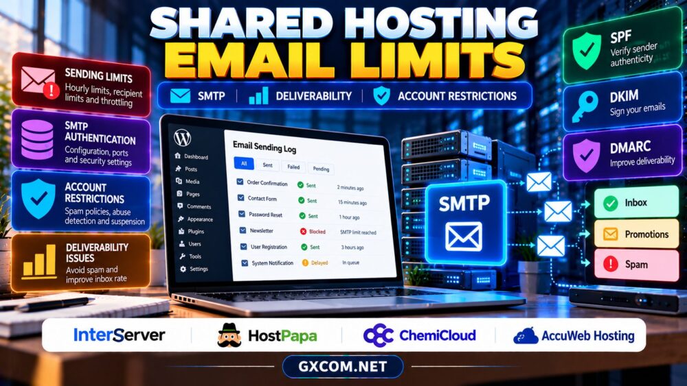 Shared Hosting Email Sending Limits SMTP Deliverability and Account Restrictions
