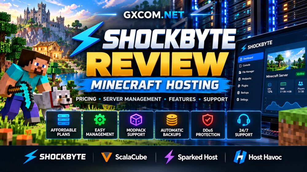 Shockbyte 对《我的世界》服务器托管服务的评测:价格、控制面板、模组包支持及服务器管理