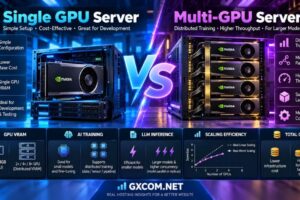 Single GPU vs Multi-GPU Server: AI Training, Inference Scaling and Infrastructure Costs