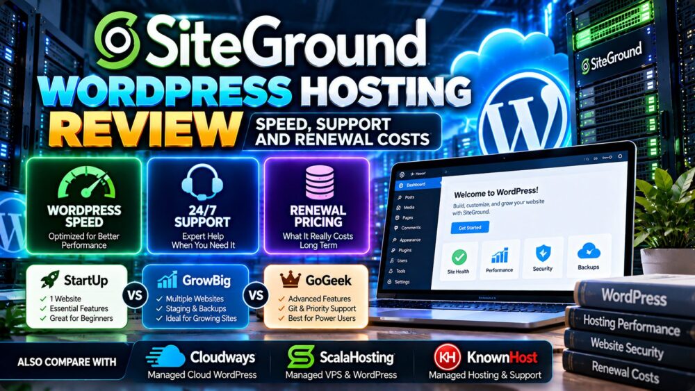 SiteGround WordPress Hosting Review: Speed, Support and Renewal Costs