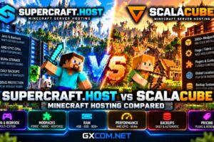 Supercraft.host 与 ScalaCube 《我的世界》主机对比评测：涵盖 Java 服务器、Forge、Fabric、内存套餐、模组包及定价