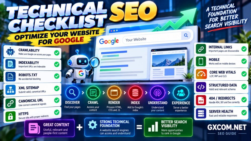 Technical SEO Checklist for Optimizing a Website for Google