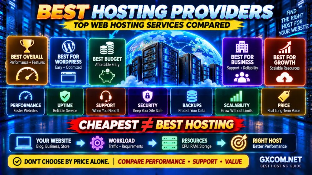 Best Hosting Providers Top Web Hosting Services Compared