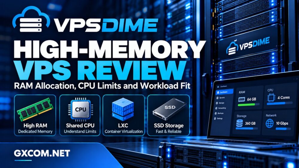 VPSDime 高内存 VPS 评测：涵盖专用内存、共享 CPU 限制、LXC 虚拟化及工作负载