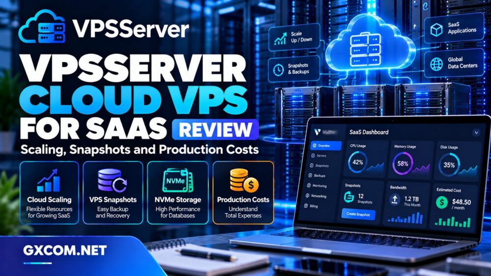 VPSServer 云 VPS 面向 SaaS 的评测，涵盖服务器扩展、快照、NVMe 存储以及生产环境托管成本