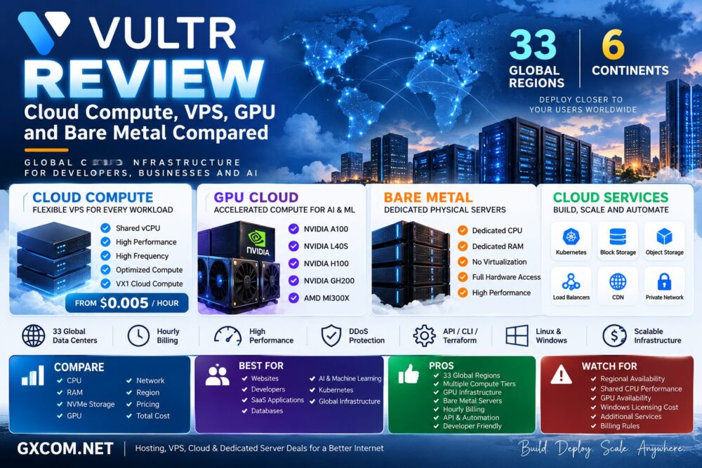 Vultr Review: Cloud Compute, VPS, GPU and Bare Metal Compared