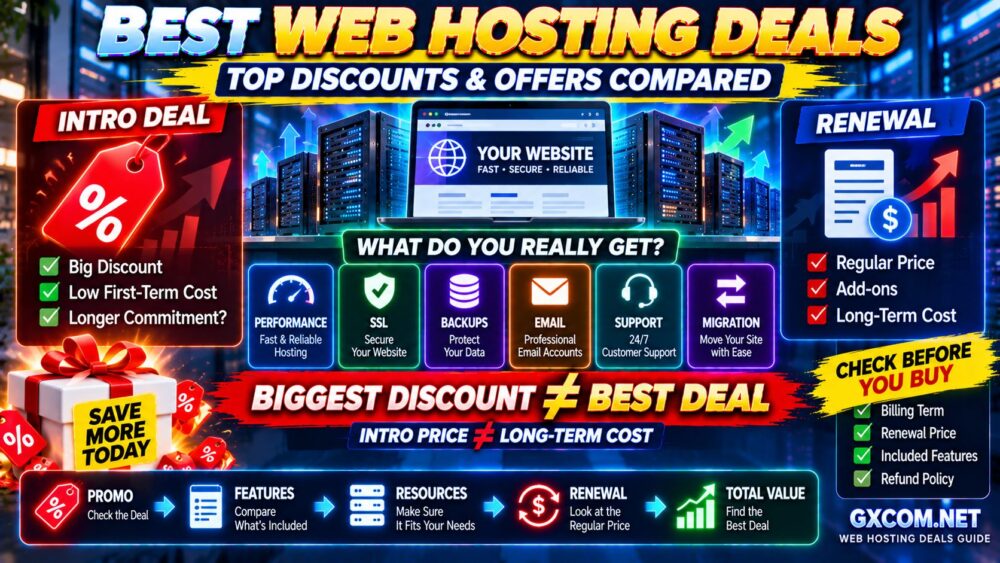 Best Web Hosting Deals Top Hosting Discounts Offers and Renewal Costs Compared