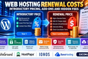 Web Hosting Renewal Costs: Introductory Pricing and Hidden Fees