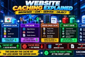 Website Caching Explained Browser Server CDN and Object Cache Compared